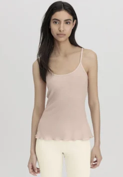 hessnatur Spaghetti Top Fitted WARM TOUCH aus Bio-Merinowolle und TENCEL™ Lyocell von düne Online
