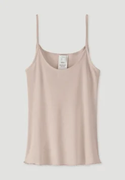 hessnatur Spaghetti Top Fitted WARM TOUCH aus Bio-Merinowolle und TENCEL™ Lyocell von düne Online