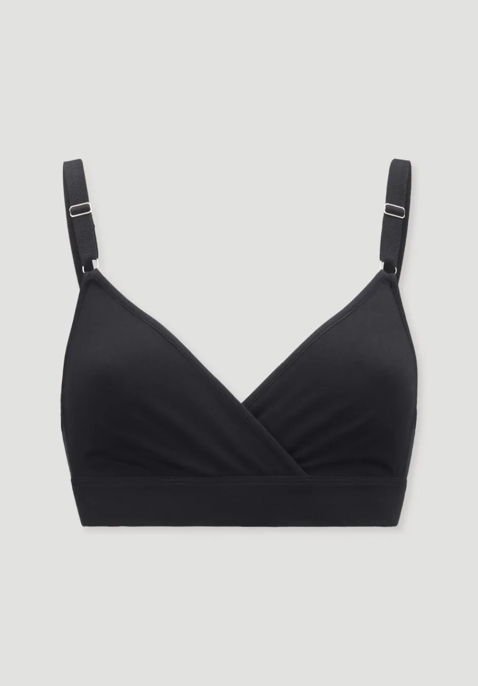 hessnatur Still-Bustier bügelllos COTTON FEEL aus Bio-Baumwolle von schwarz Hot