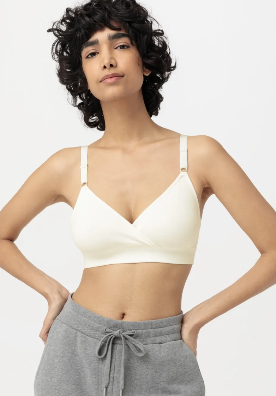 hessnatur Still-Bustier bügelllos COTTON FEEL aus Bio-Baumwolle von naturweiss Hot