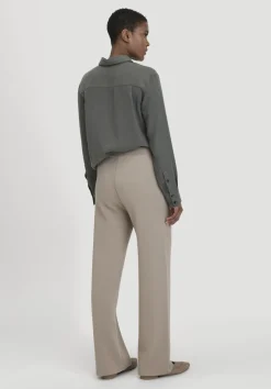 hessnatur Strick Hose Relaxed aus Bio-Merinowolle und Bio-Baumwolle von taupe Discount