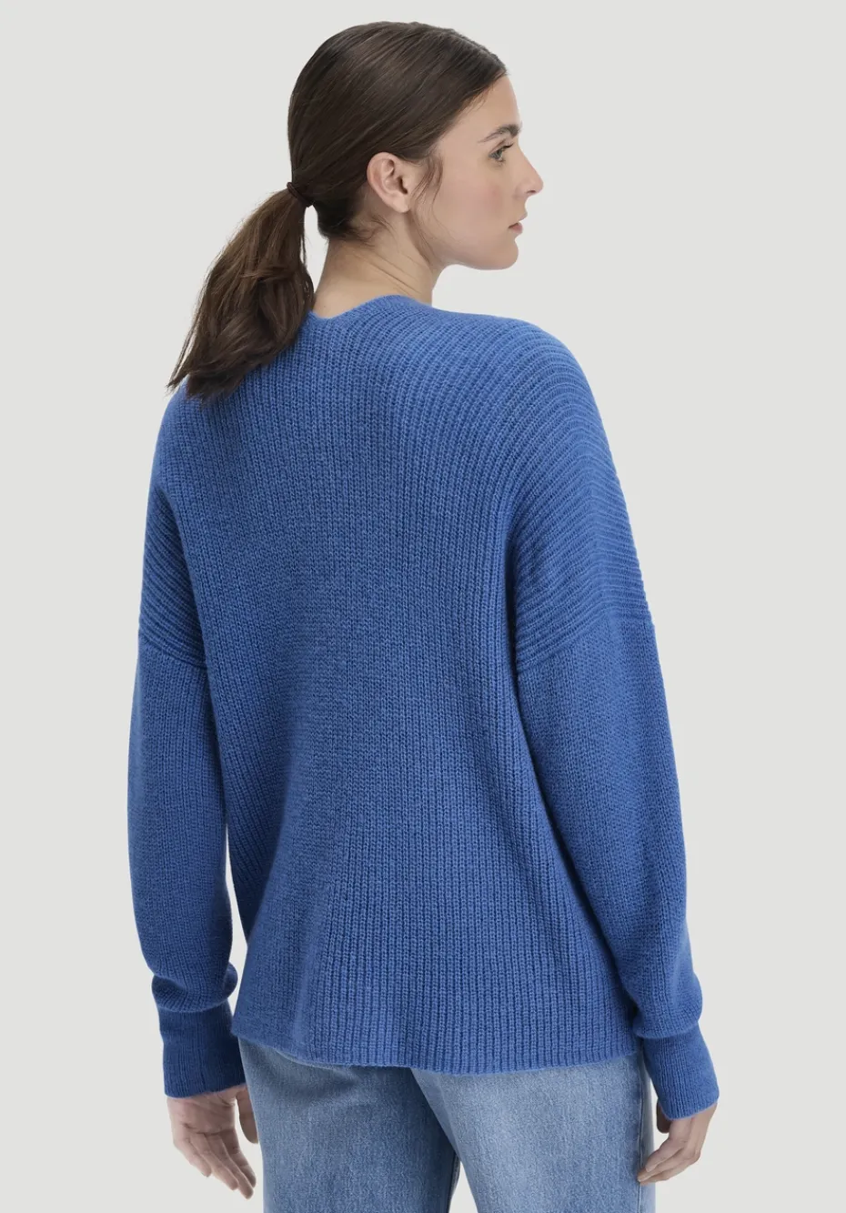 hessnatur Strick Jacke Oversize aus reinem Alpaka von kornblume Online