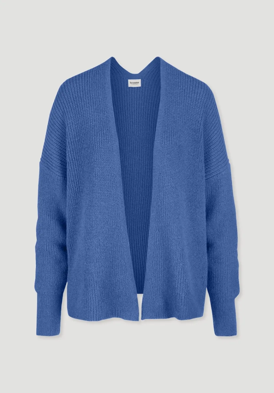 hessnatur Strick Jacke Oversize aus reinem Alpaka von kornblume Online