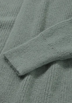 hessnatur Strick Jacke Oversize aus reinem Alpaka von mattgrün