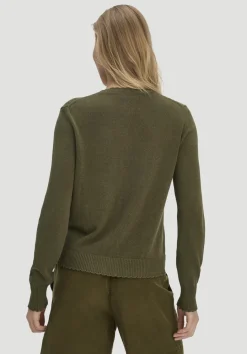 hessnatur Strick Jacke Regular aus Leinen mit Bio-Baumwolle und LENZING™ ECOVERO von goldoliv Sale