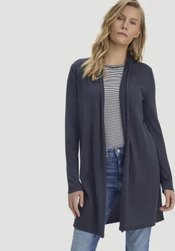 hessnatur Strick Jacke Regular aus TENCEL™ Lyocell und Bio-Baumwolle von marine New