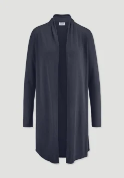 hessnatur Strick Jacke Regular aus TENCEL™ Lyocell und Bio-Baumwolle von marine New