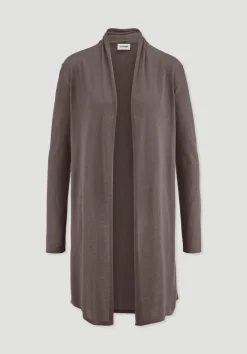 hessnatur Strick Jacke Regular aus TENCEL™ Lyocell und Bio-Baumwolle von mocca Clearance