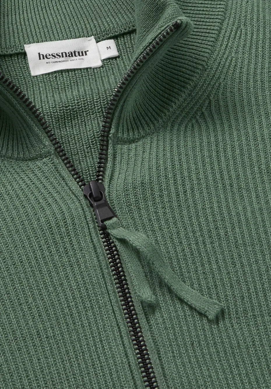 hessnatur Strick Jacke Regular aus reiner Bio-Baumwolle von efeugrün Best