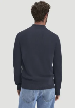 hessnatur Strick Jacke Regular aus reiner Bio-Baumwolle von marine
