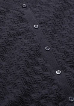 hessnatur Strick Jacke Regular aus Bio-Baumwolle mit Merinowolle von marine Sale