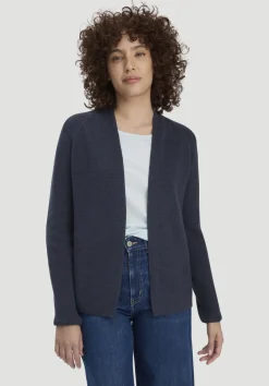 hessnatur Strick Jacke Regular aus reiner Bio-Baumwolle von marine Hot