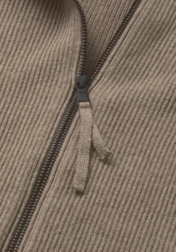 hessnatur Strick Jacke Regular aus reiner Bio-Baumwolle von lehm Clearance