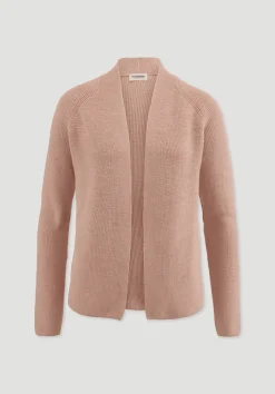 hessnatur Strick Jacke Regular aus reiner Bio-Baumwolle von rosé Best