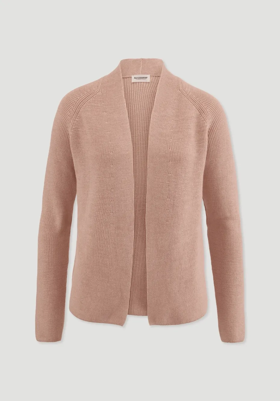 hessnatur Strick Jacke Regular aus reiner Bio-Baumwolle von rosé Best