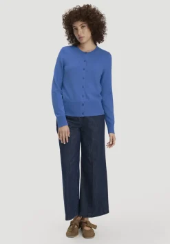 hessnatur Strick Jacke Regular BETTER RECYCLING aus reinem Cashmere von kornblume Clearance