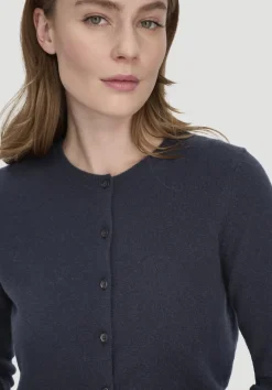 hessnatur Strick Jacke Regular BETTER RECYCLING aus reinem Cashmere von marine Best