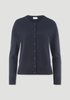 hessnatur Strick Jacke Regular BETTER RECYCLING aus reinem Cashmere von marine Best