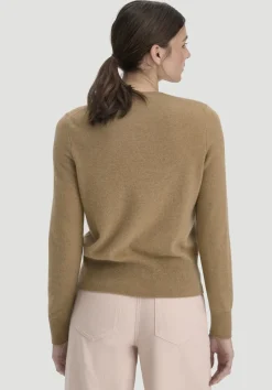 hessnatur Strick Jacke Regular BETTER RECYCLING aus reinem Cashmere von camelbraun Outlet