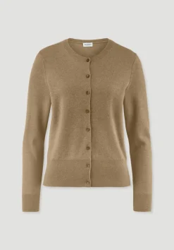 hessnatur Strick Jacke Regular BETTER RECYCLING aus reinem Cashmere von camelbraun Outlet