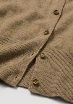 hessnatur Strick Jacke Regular BETTER RECYCLING aus reinem Cashmere von camelbraun Outlet