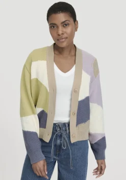 hessnatur Strick Jacke Relaxed aus reiner Bio-Baumwolle von taupe Clearance