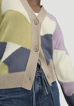 hessnatur Strick Jacke Relaxed aus reiner Bio-Baumwolle von taupe Clearance