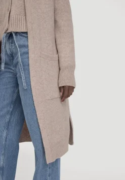 hessnatur Strick Jacke Relaxed aus Bio-Merinowolle mit Bio-Baumwolle von rosé Online