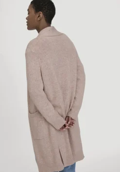 hessnatur Strick Jacke Relaxed aus Bio-Merinowolle mit Bio-Baumwolle von rosé Online