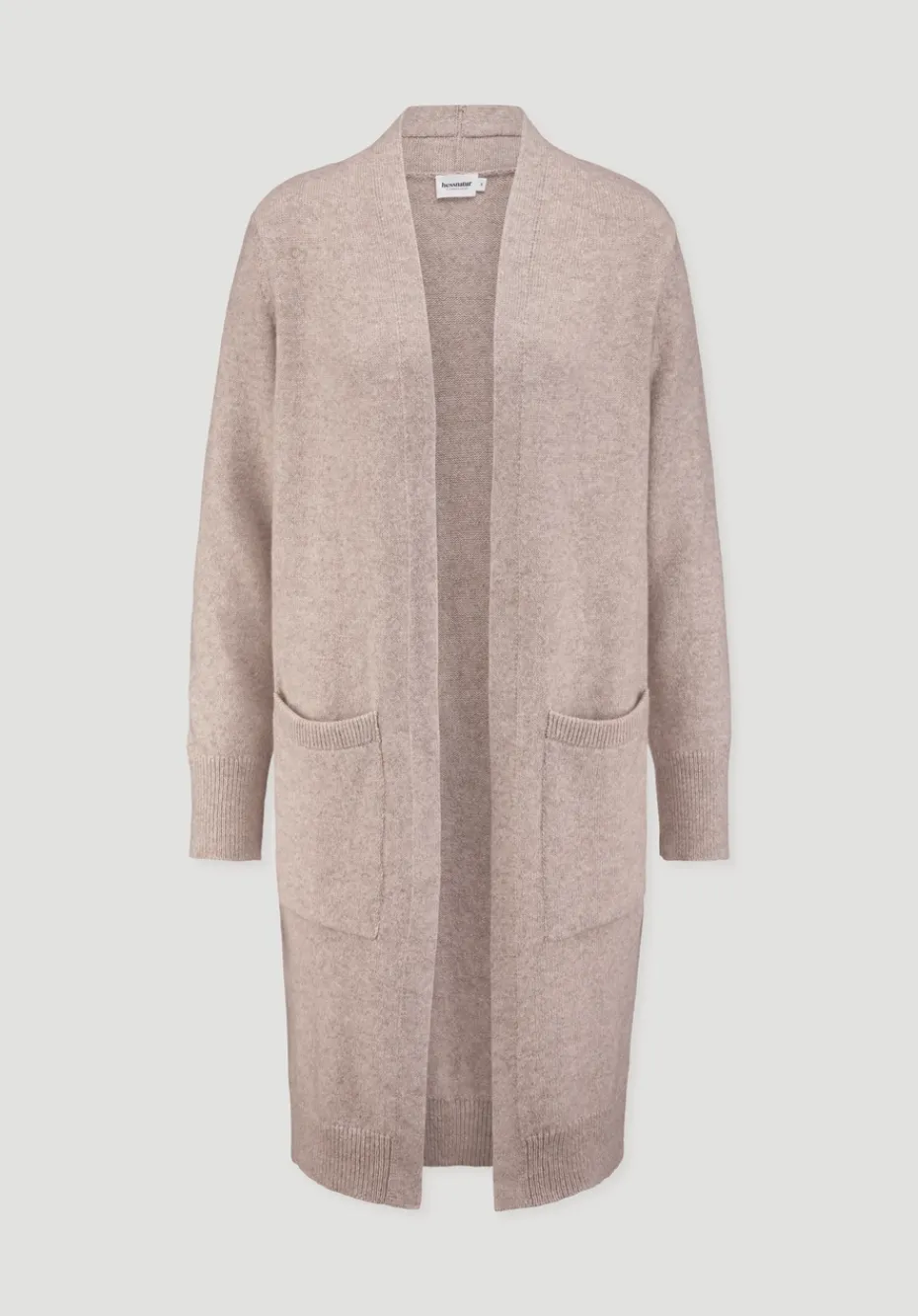 hessnatur Strick Jacke Relaxed aus Bio-Merinowolle mit Bio-Baumwolle von rosé Online