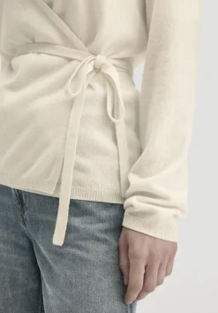 hessnatur Strick Jacke Relaxed aus Bio-Merinowolle mit Cashmere von naturweiss Sale
