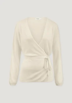 hessnatur Strick Jacke Relaxed aus Bio-Merinowolle mit Cashmere von naturweiss Sale
