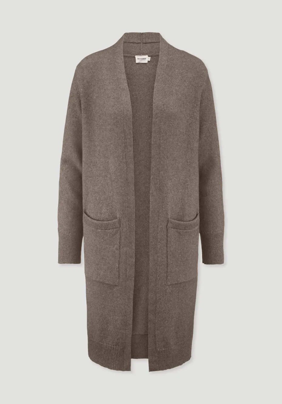 hessnatur Strick Jacke Relaxed aus Bio-Merinowolle mit Bio-Baumwolle von camel Hot