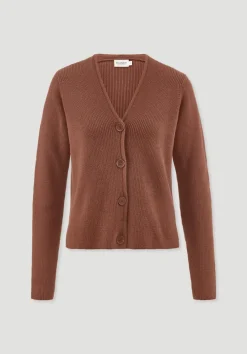 hessnatur Strick Jacke Relaxed aus reiner Bio-Baumwolle von rost Discount