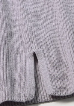 hessnatur Strick Jacke Relaxed aus reiner Bio-Baumwolle von pastell lavendel