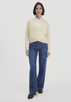 hessnatur Strick Jacke Relaxed aus Bio-Baumwolle und Bio-Schurwolle von natur Clearance