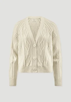 hessnatur Strick Jacke Relaxed aus Bio-Baumwolle und Bio-Schurwolle von natur Clearance