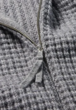 hessnatur Strick Jacke Relaxed BETTER RECYCLING aus reiner Bio-Merinowolle von grau Best