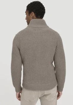 hessnatur Strick Jacke Relaxed BETTER RECYCLING aus reiner Bio-Merinowolle von camel Online