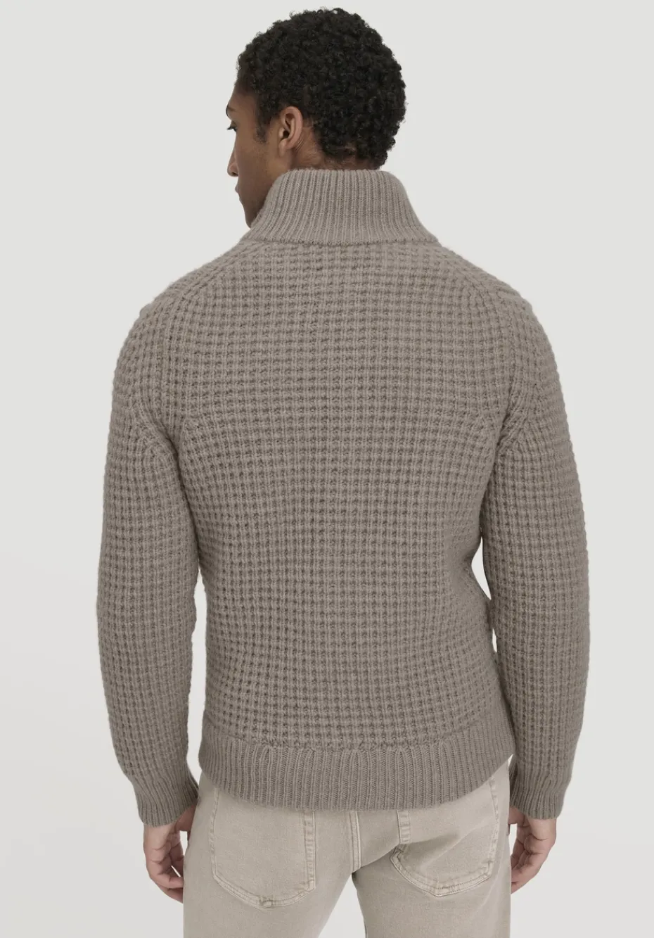 hessnatur Strick Jacke Relaxed BETTER RECYCLING aus reiner Bio-Merinowolle von camel Online