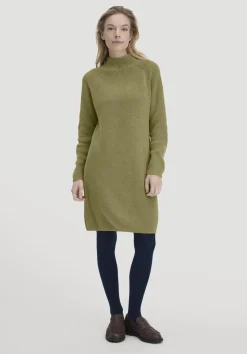 hessnatur Strick Kleid Regular aus reiner Bio-Baumwolle von moos Hot