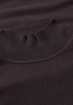 hessnatur Strick Kleid Regular aus Bio-Merinowolle mit Cashmere von schwarzbeere Clearance