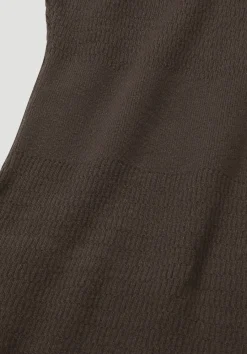 hessnatur Strick Kleid Regular aus Bio-Baumwolle und Wolle von kakao braun Best