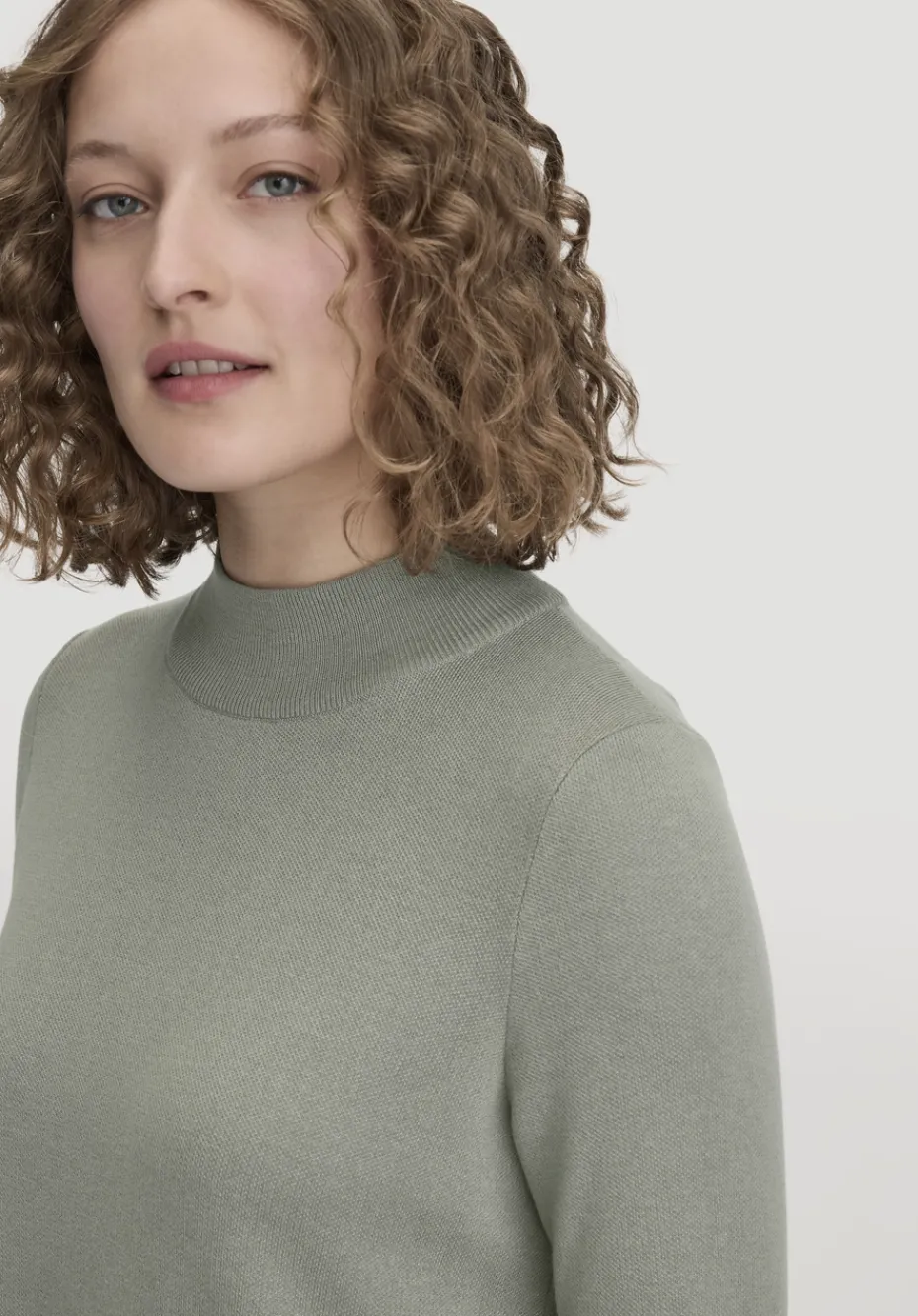 hessnatur Strick Kleid Relaxed aus TENCEL™ Lyocell mit Bio-Baumwolle von steppengras Sale