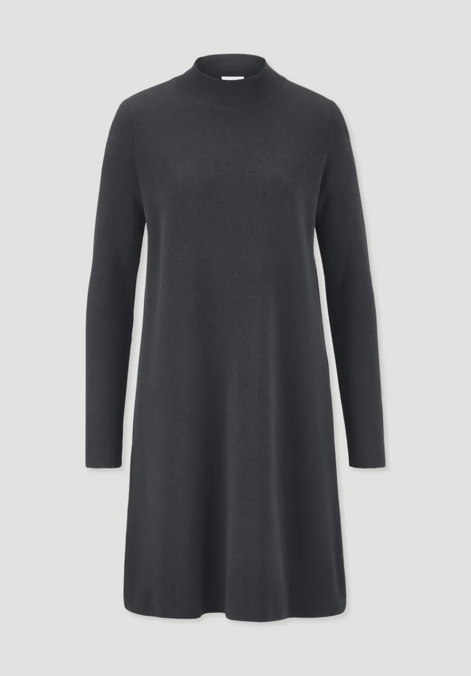 hessnatur Strick Kleid Relaxed aus TENCEL™ Lyocell mit Bio-Baumwolle von schwarz Hot