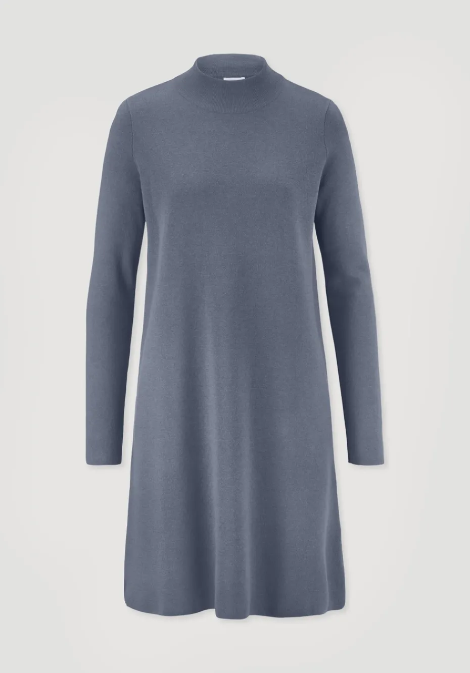 hessnatur Strick Kleid Relaxed aus TENCEL™ Lyocell mit Bio-Baumwolle von schieferblau Online