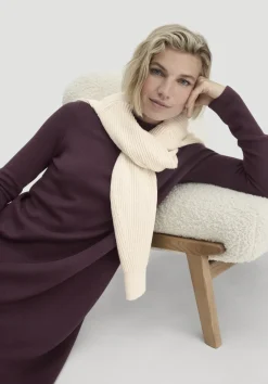 hessnatur Strick Kleid Relaxed aus TENCEL™ Lyocell mit Bio-Baumwolle von schwarzbeere Clearance