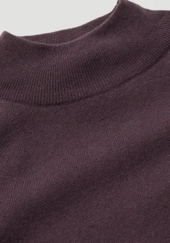 hessnatur Strick Kleid Relaxed aus TENCEL™ Lyocell mit Bio-Baumwolle von schwarzbeere Clearance