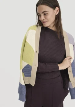 hessnatur Strick Pullover Fitted aus TENCEL™ Lyocell mit Bio-Baumwolle von schwarzbeere Outlet