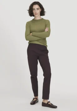 hessnatur Strick Pullover Fitted aus TENCEL™ Lyocell mit Bio-Baumwolle von moos